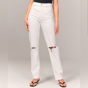 abercrombie and fitch the 90s straight ultra high rise